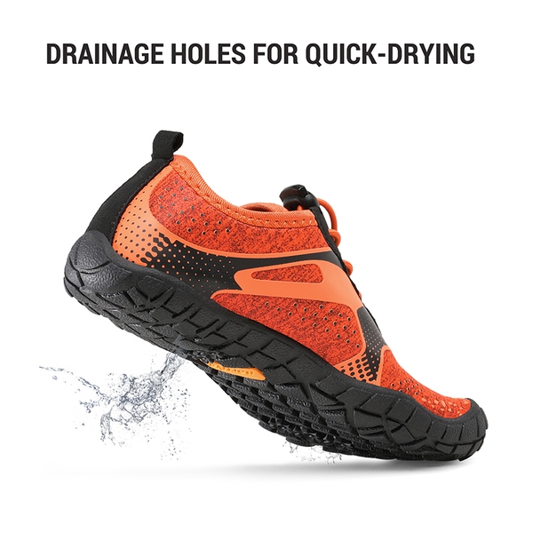 Kids Water Shoes - ORANGE BLACK - 4